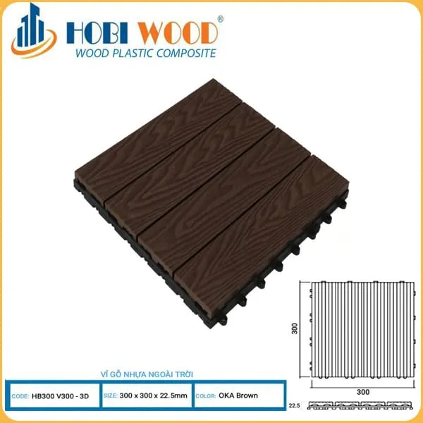 Vỉ Gỗ Nhựa Ngoài Trời Hobi Wood